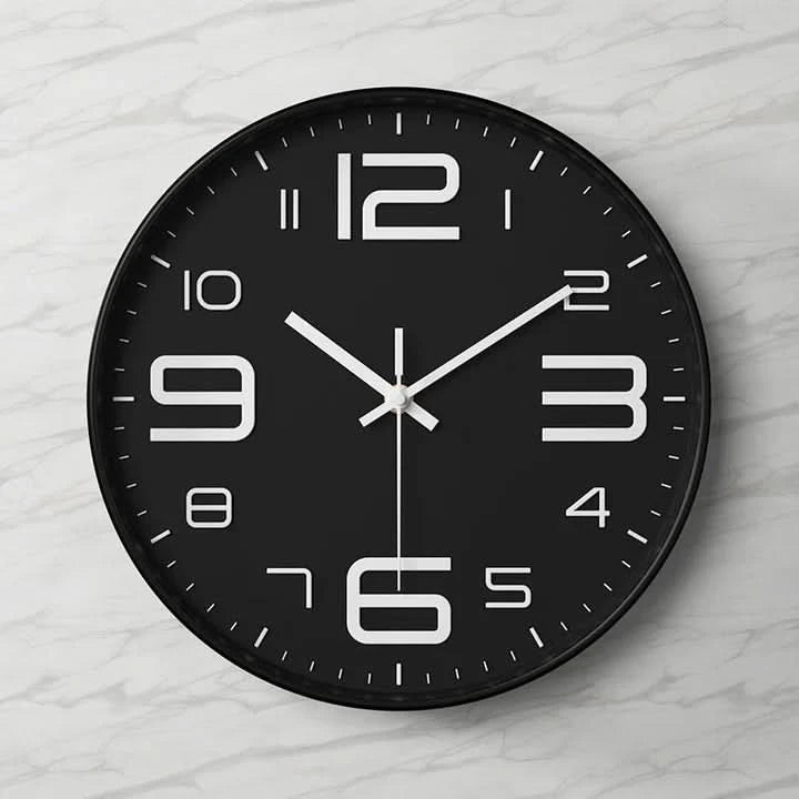 Große 3D Wanduhr mit Klaren Ziffern – Modernes Wohn- und Bürozubehör