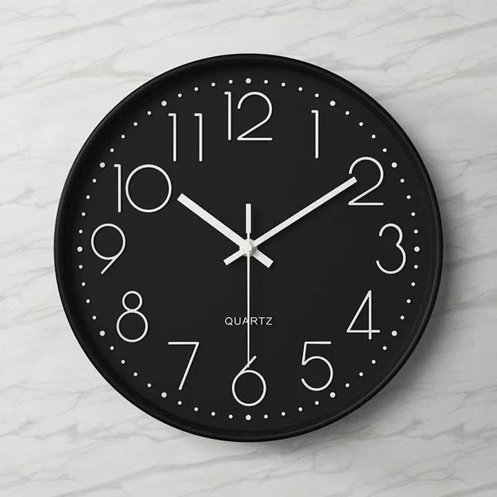 Große 3D Wanduhr mit Klaren Ziffern – Modernes Wohn- und Bürozubehör
