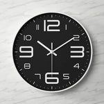 Große 3D Wanduhr mit Klaren Ziffern – Modernes Wohn- und Bürozubehör