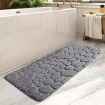 Large Non-Slip Bath Mat with Stylish Stripe Pattern for Safety and Comfort