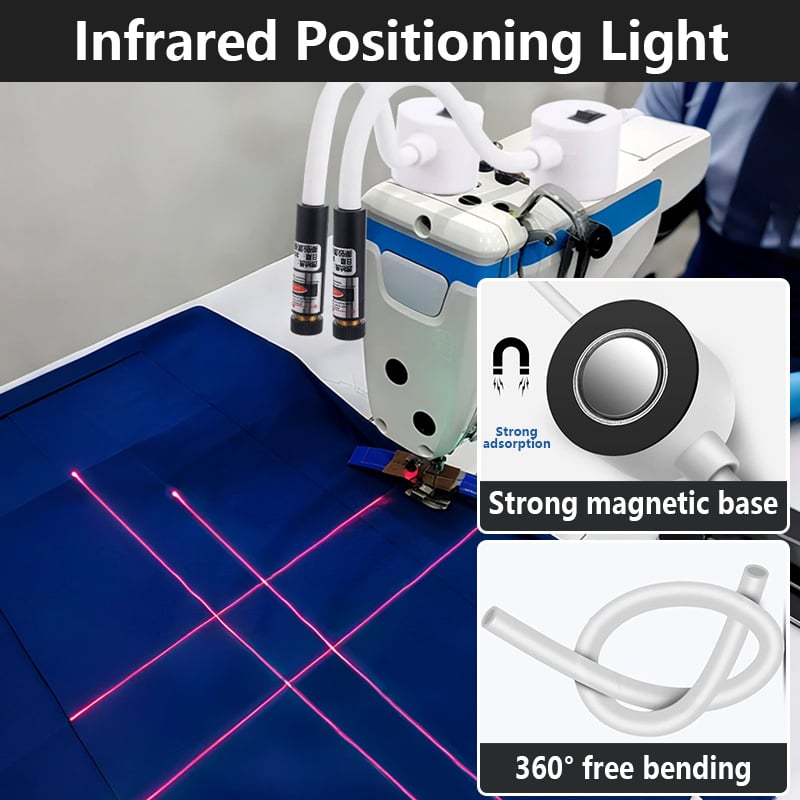 Precise Sewing Laser | Magnetic Mount | Flexible Arm