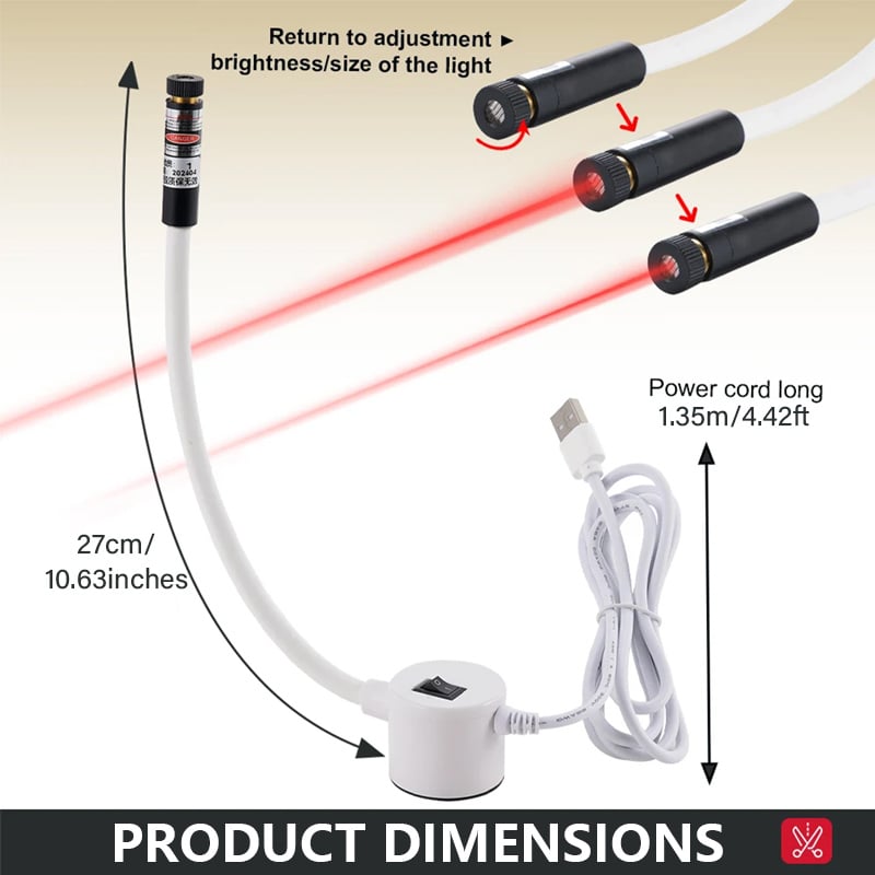 Precise Sewing Laser | Magnetic Mount | Flexible Arm