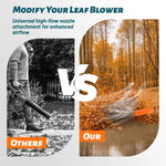 Leaf Blower Air Amplifier | Efficient Airflow | Quick Tool-Free Assembly | AeroBoost