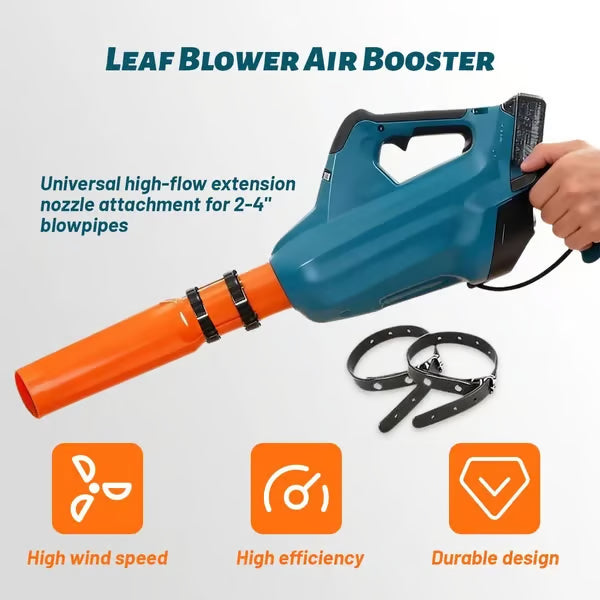 Leaf Blower Air Amplifier | Efficient Airflow | Quick Tool-Free Assembly | AeroBoost