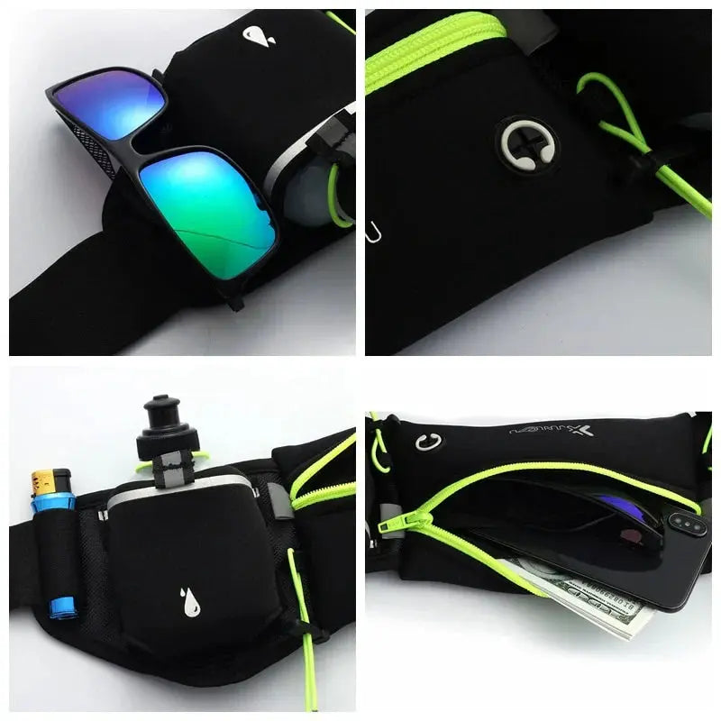 Sports Fanny Pack with Water Bottles | Ideal Hands-Free Solution | Water-Repellent | HydrateMate