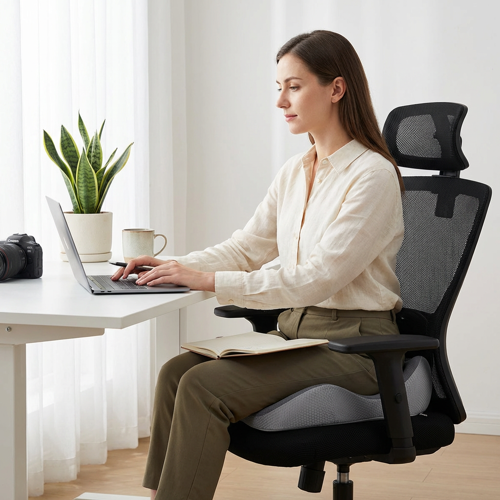 Verstellbares Sitzkissen mit Memory Foam für maximalen Komfort