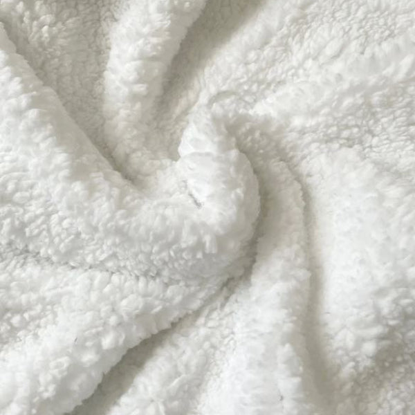 Blattförmige Fleece-Decke mit Doppelter Sherpa-Schicht – Kuschelig und Warm