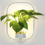Wall light with LED and integrated glass vase – Round & Oval