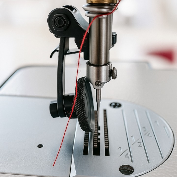 Praktischer Nähfuß für Leder mit Rollmechanismus