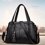 Elegant Leather Handbag | Roomy and Practical for Women