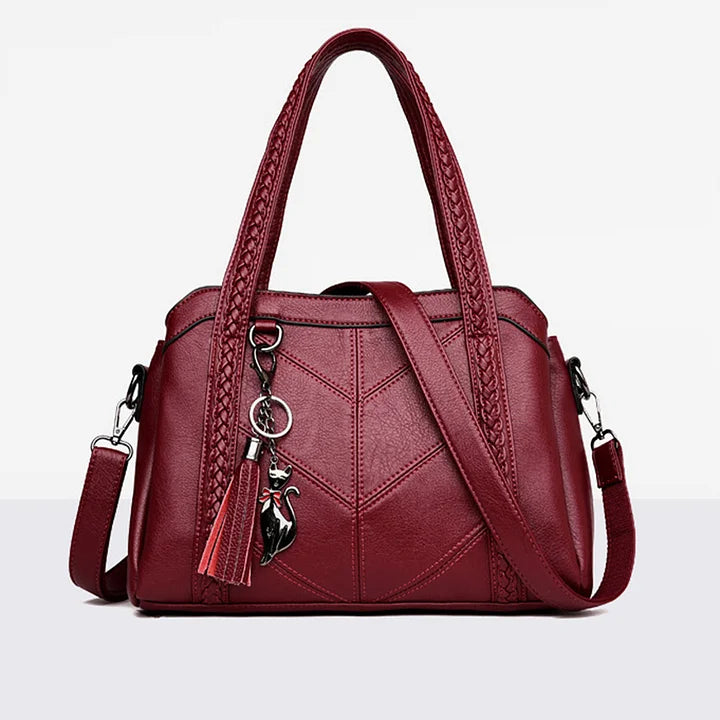 Elegant Leather Handbag | Roomy and Practical for Women
