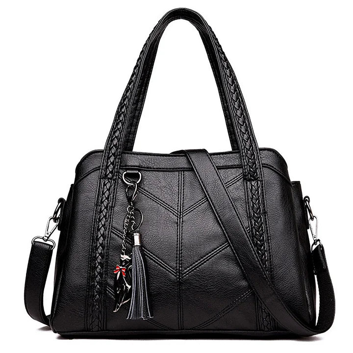 Elegant Leather Handbag | Roomy and Practical for Women