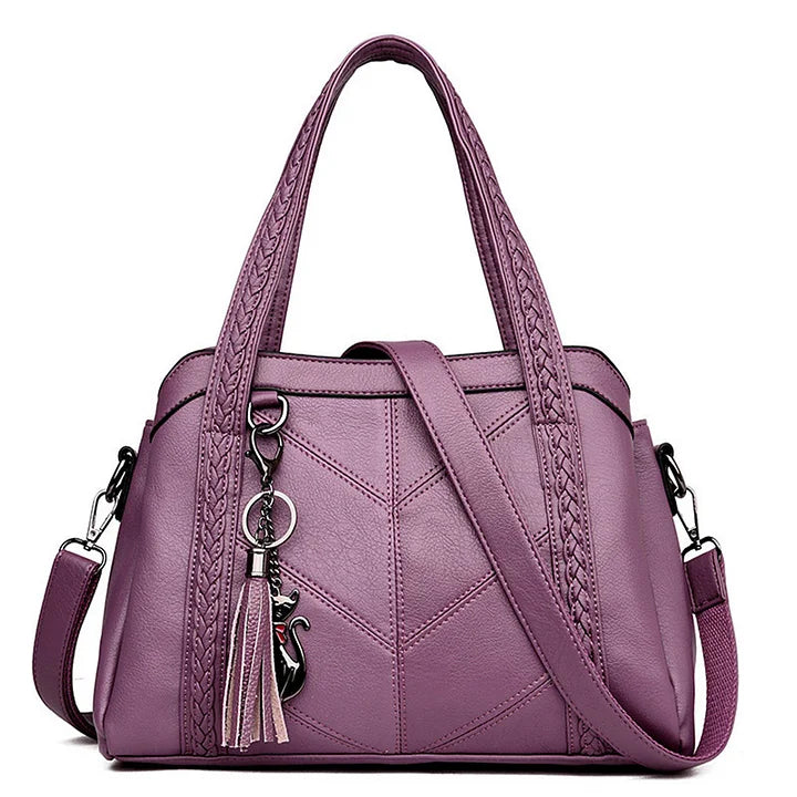 Elegant Leather Handbag | Roomy and Practical for Women