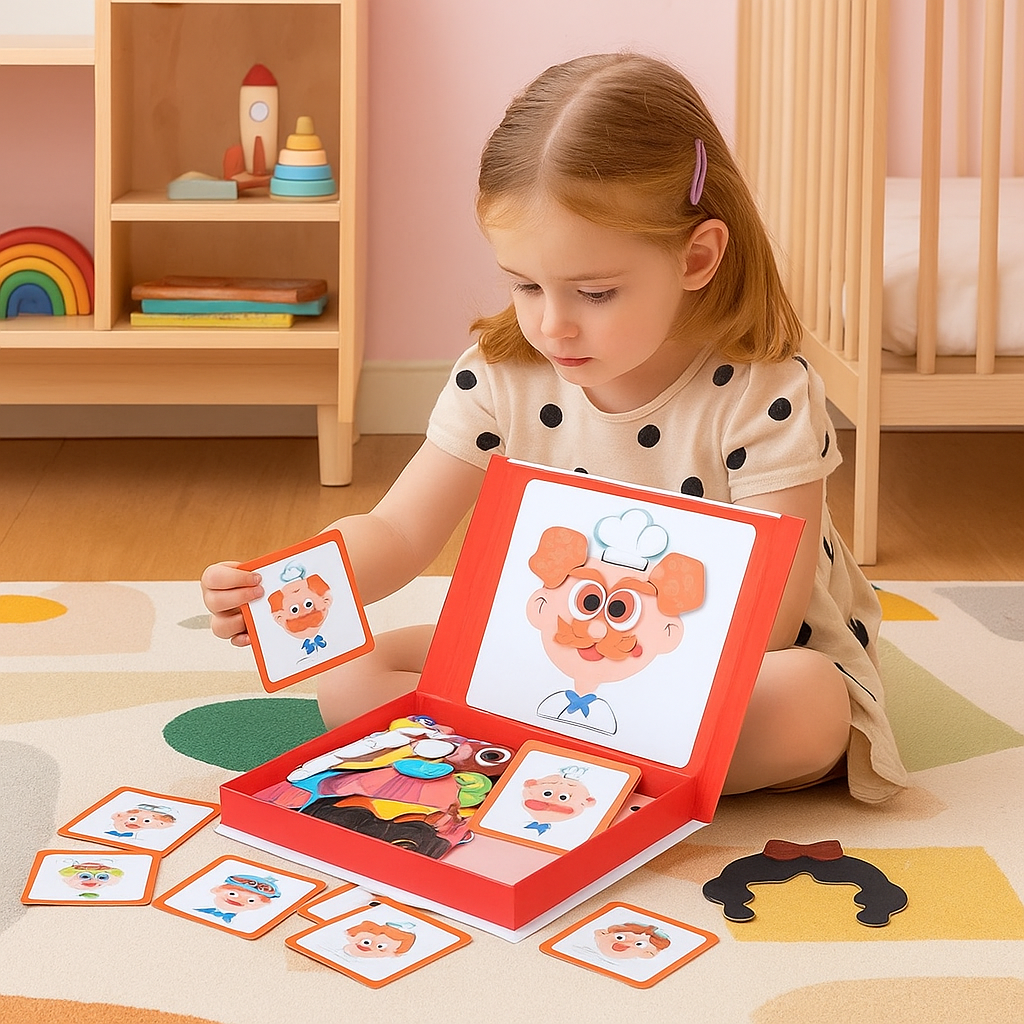 Discover Emotions: Magnetic Learning Puzzle for Children