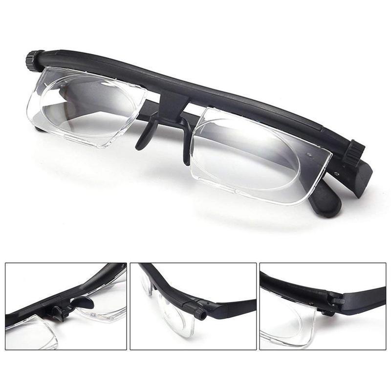 Verstellbare Lesebrille | Stufenlose Fokussierung | Klare Sicht