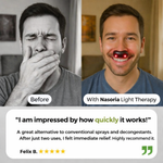 Light Therapy Device for Nasal Breathing | Cordless with Automatic Shut-off