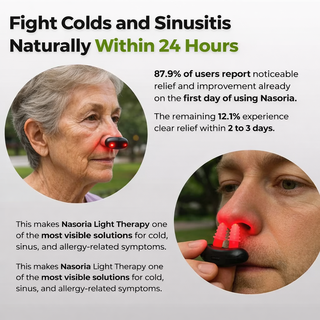 Light Therapy Device for Nasal Breathing | Cordless with Automatic Shut-off