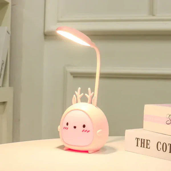 Playful LED Desk Lamp with Flexible Neck – Gentle Light for Your Eyes