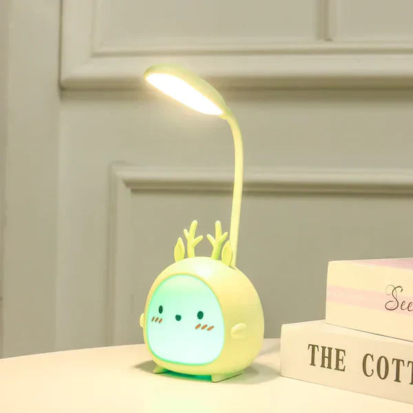 Playful LED Desk Lamp with Flexible Neck – Gentle Light for Your Eyes