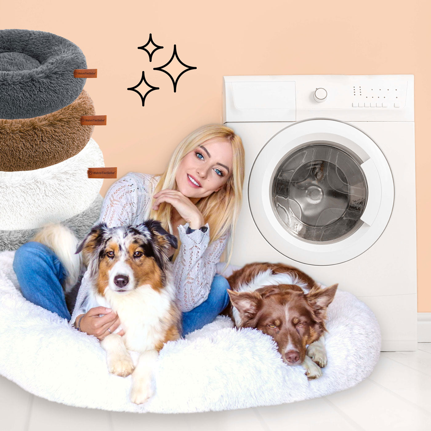 FluffyNest Comfort Dog Bed – Orthopedic Plush Sleeping Pillow for Dogs