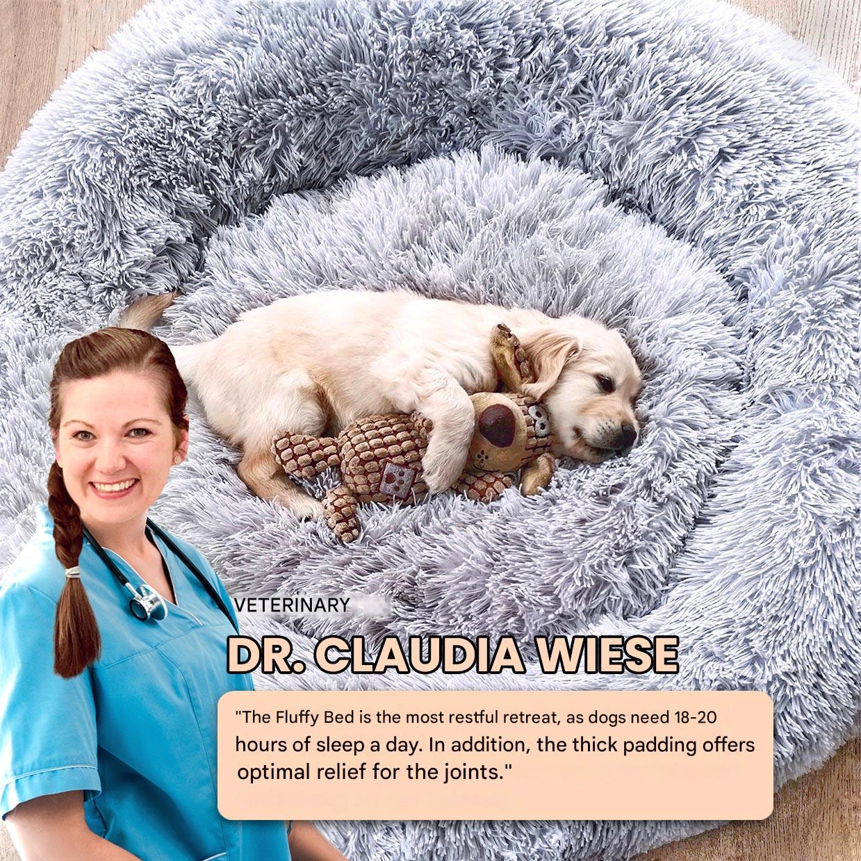 FluffyNest Comfort Dog Bed – Orthopedic Plush Sleeping Pillow for Dogs