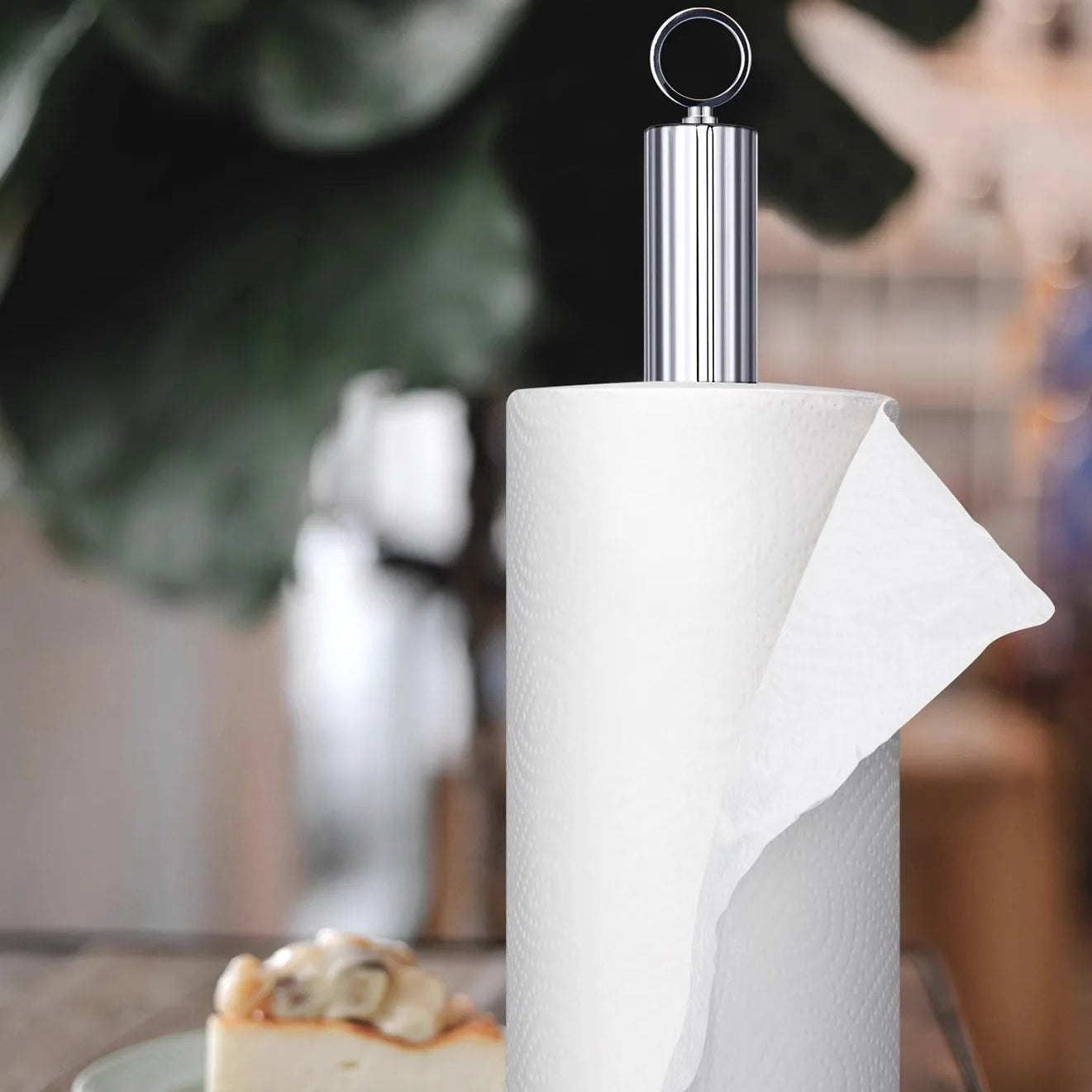 Stilvoller Küchenrollenhalter aus Edelstahl für moderne Küchen