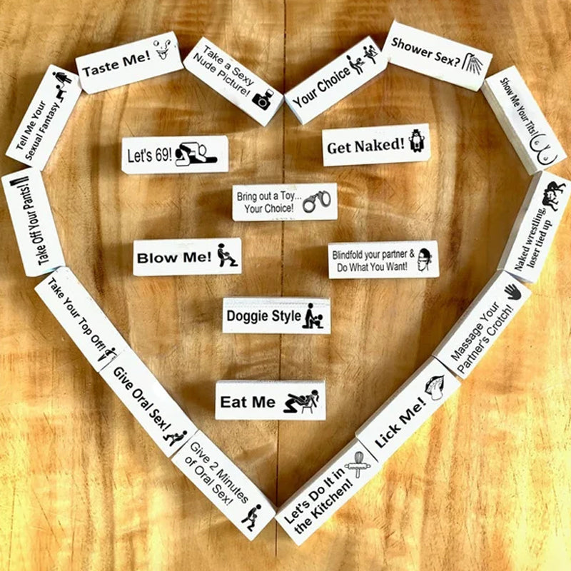 LoveBlocks - Spielerisches Holzblockspiel für Paare