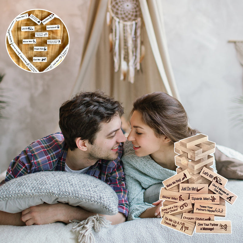 LoveBlocks - Spielerisches Holzblockspiel für Paare
