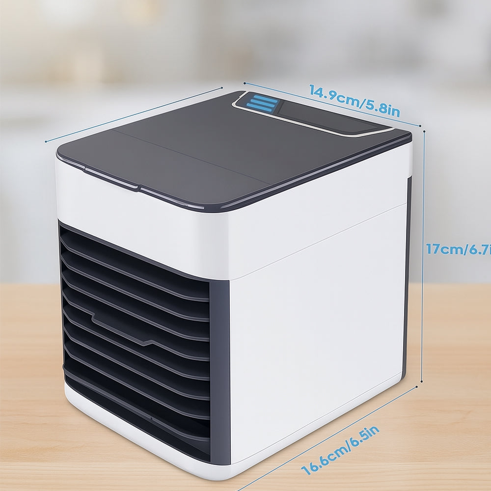 Mini Air Cooler KoelBreeze – Portable USB Cooler with 3-in-1 Function and LED