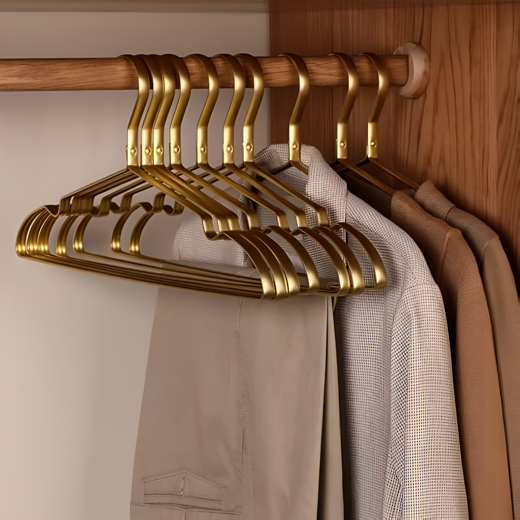 Elegant Non-Slip Aluminum Hangers