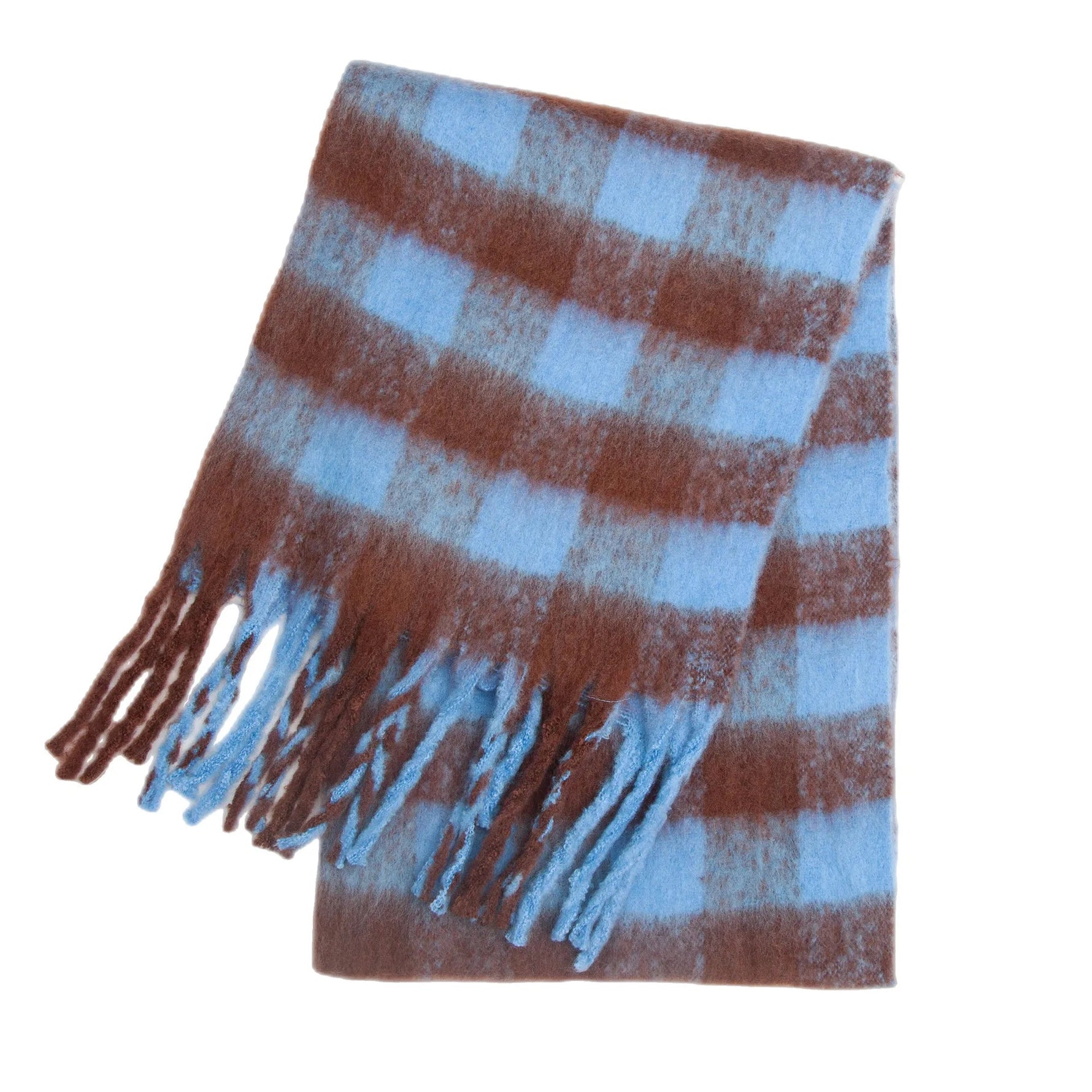 Wärme und Stil: Eleganter Winter Schal im bunten Karomuster