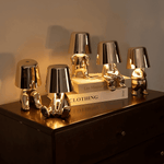 Kreative Tischlampe – Drahtloses Skulpturlicht mit Dimmer