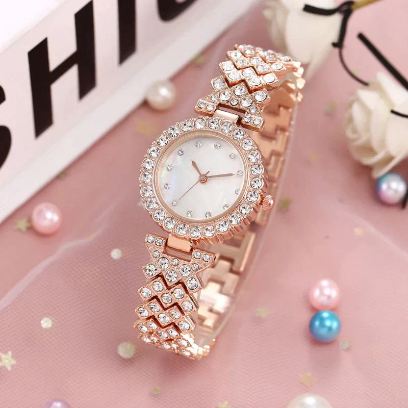 Exquisite Damen Armbanduhr aus Platin