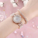 Exquisite Damen Armbanduhr aus Platin