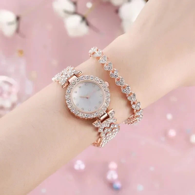 Exquisite Damen Armbanduhr aus Platin