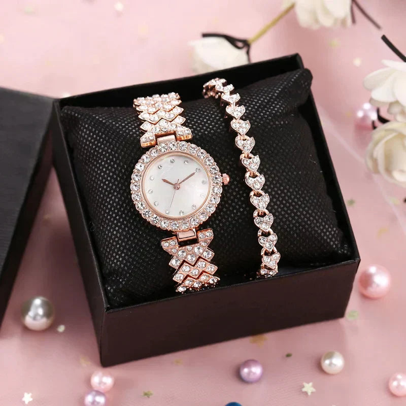 Exquisite Damen Armbanduhr aus Platin