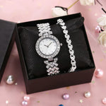 Exquisite Damen Armbanduhr aus Platin