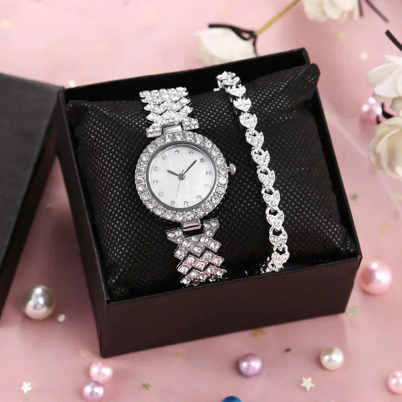 Exquisite Damen Armbanduhr aus Platin