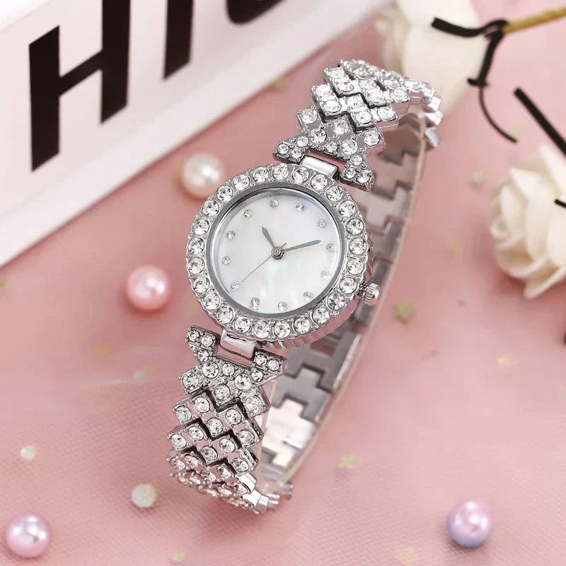 Exquisite Damen Armbanduhr aus Platin