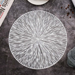 Elegante runde Tischsets aus PVC – Stilvolle Platzdeckchen für Ihr Esszimmer