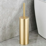Elegantes WC-Bürsten-Set mit Goldakzenten für Ihr Badezimmer