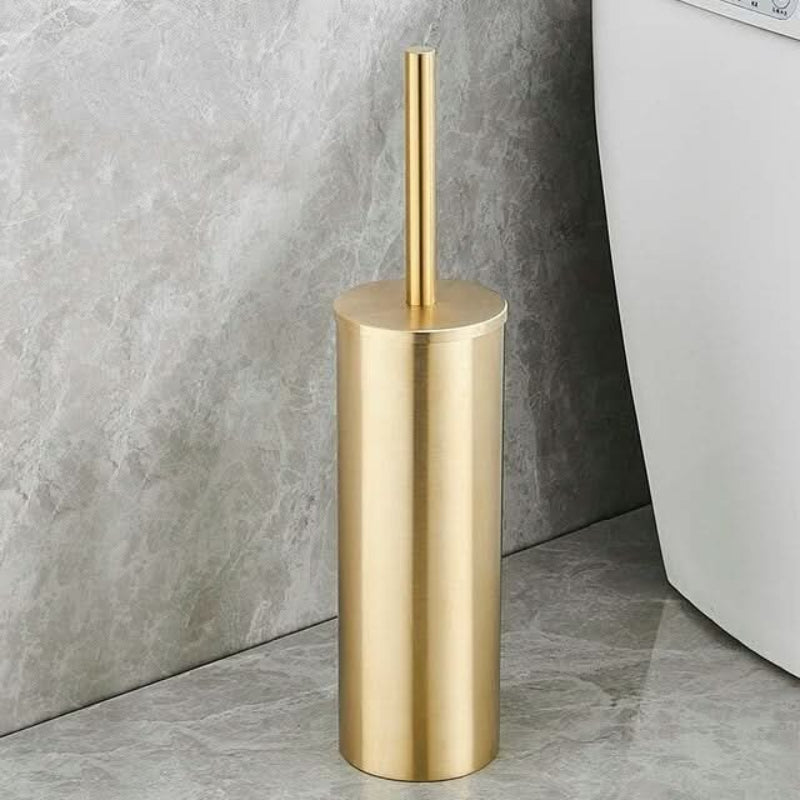 Elegantes WC-Bürsten-Set mit Goldakzenten für Ihr Badezimmer