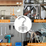 Magnetic Hooks with 10 kg Load Capacity for Versatile Applications
