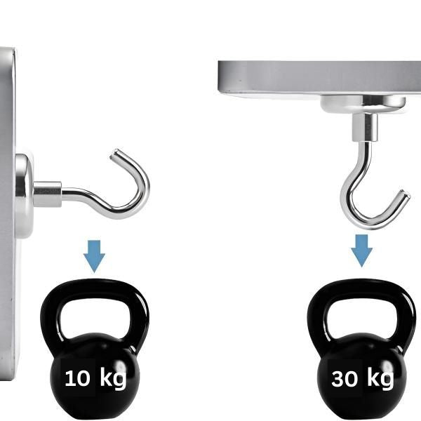 Magnetic Hooks with 10 kg Load Capacity for Versatile Applications