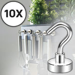 Magnetic Hooks with 10 kg Load Capacity for Versatile Applications