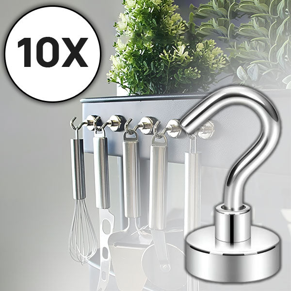 Magnetic Hooks with 10 kg Load Capacity for Versatile Applications