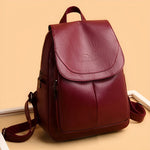 Elegant Women's Leather Backpack – Stylish and Functional