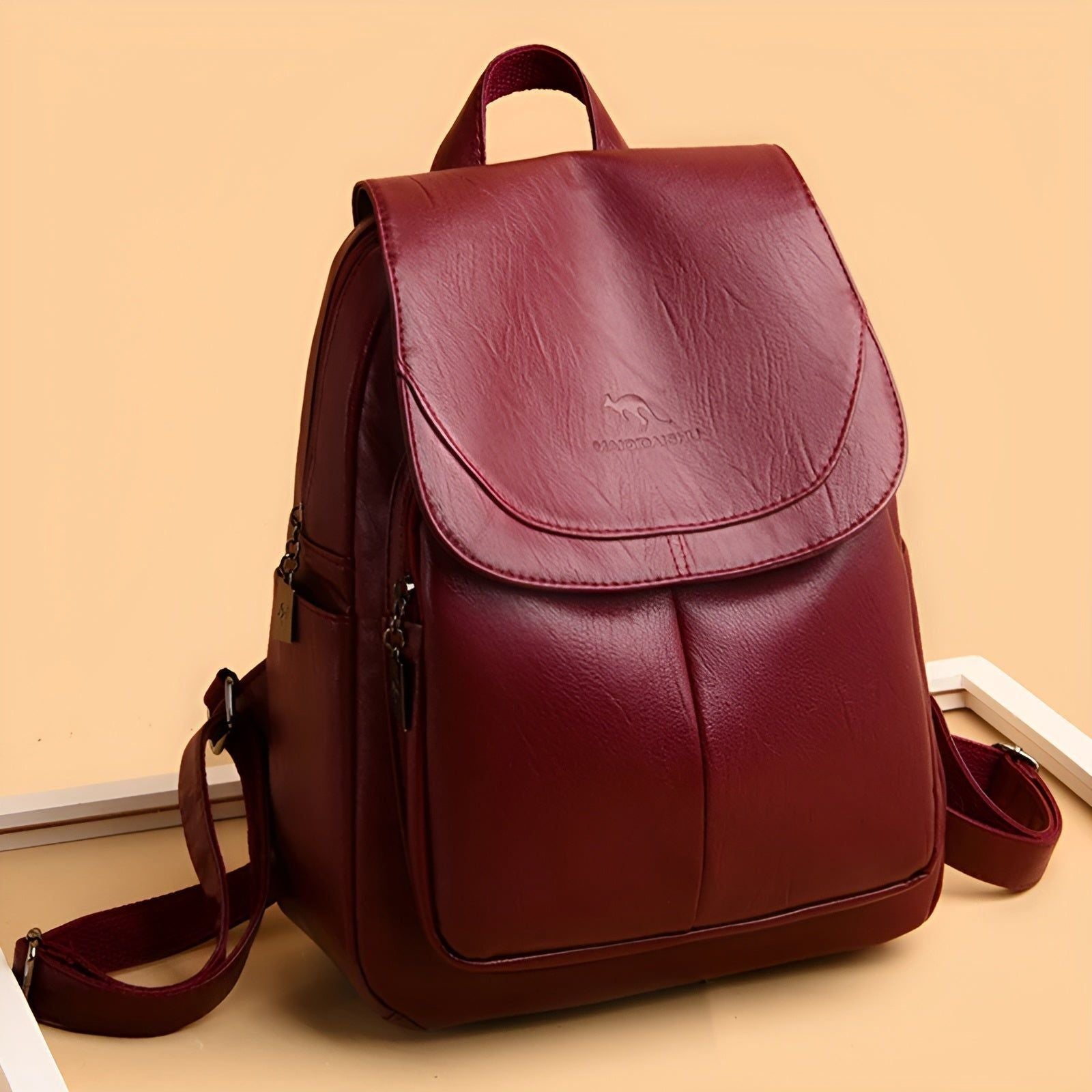 Elegant Women's Leather Backpack – Stylish and Functional