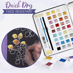 Strahlende Metallic-Aquarellfarben - 36 Farbnuancen für kreative Köpfe