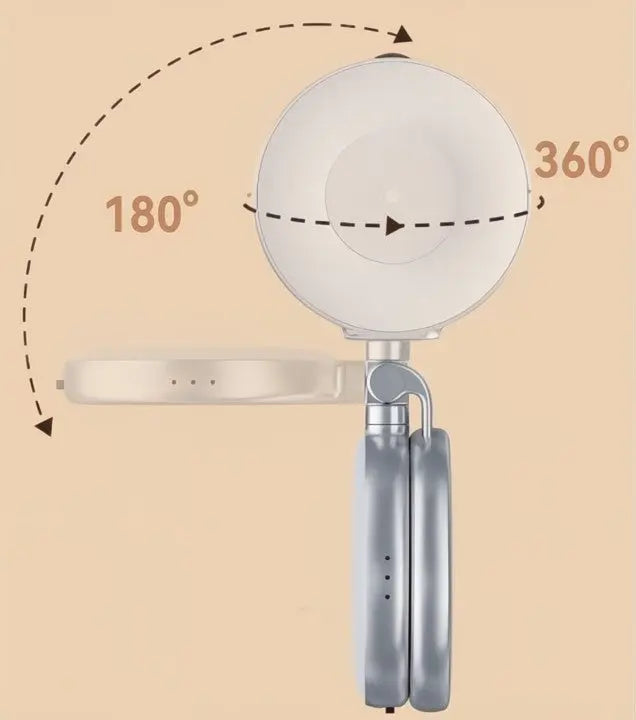 LumiClip Portable Ring Light for Selfies with Clip - Rechargeable and Magnetic